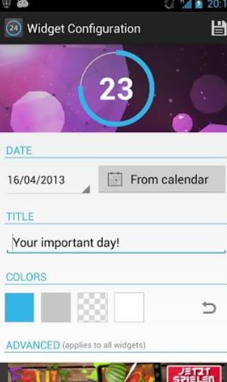 倒数日小工具手机版(Countdown Widget) v1.4.1 Android版