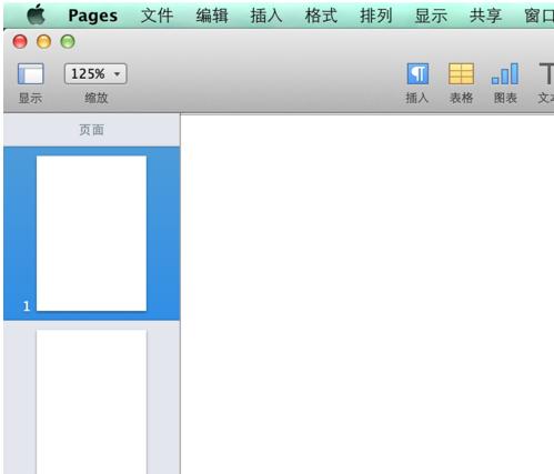 Mac Pages中怎么改变页面顺序界面