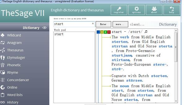The Sage英语词典PC版图片