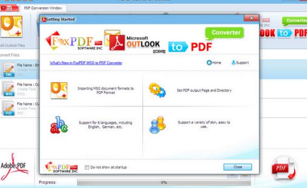 邮件Outlook转换成PDF转换器PC版图片