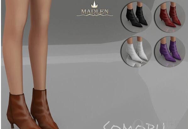模拟人生4Somoru简约女式尖头高跟皮鞋MOD