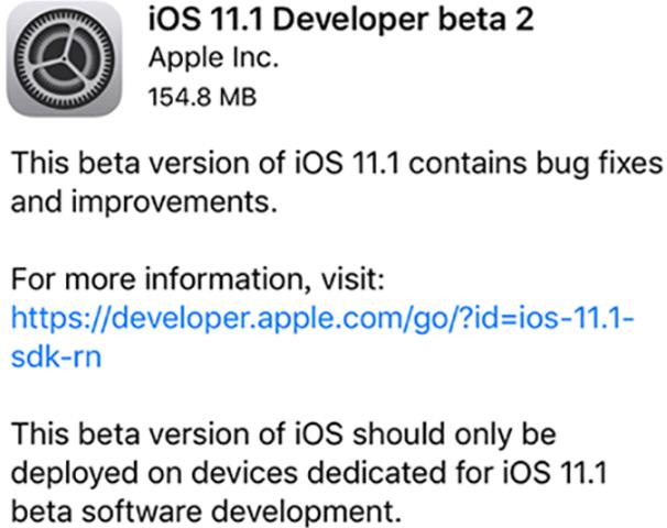 iOS11.1开发者预览版beta2固件 iphone 6plus/6splusv11.2 官方版
