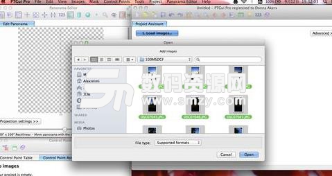 苹果电脑中PTGUI for Mac如何使用全景图片制作拼接？
