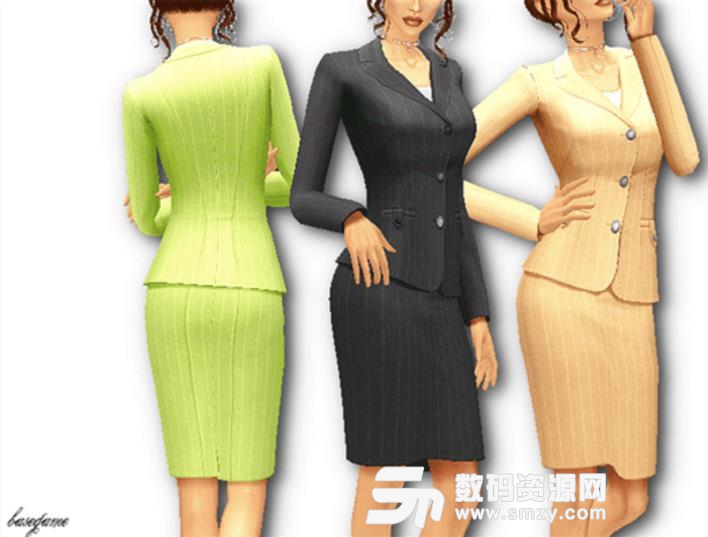 模拟人生4女式商务职业套装MOD