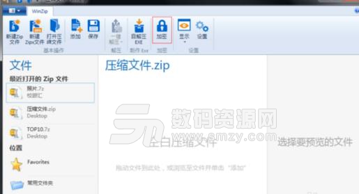 苹果电脑中怎么让winzip中文版生成加密的压缩文件教程