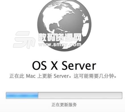 苹果电脑中如何使用Mac OS X Server软件界面