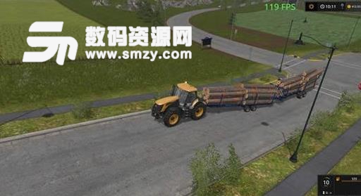模拟农场17卸载木材拖斗MOD