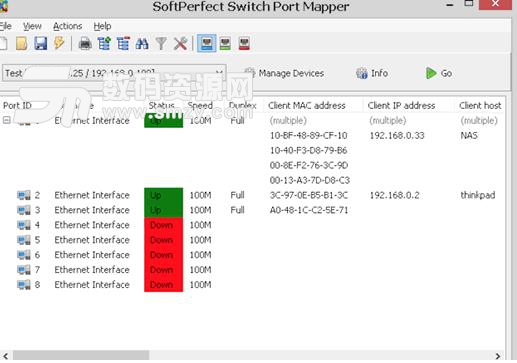 SoftPerfect switch port mapper