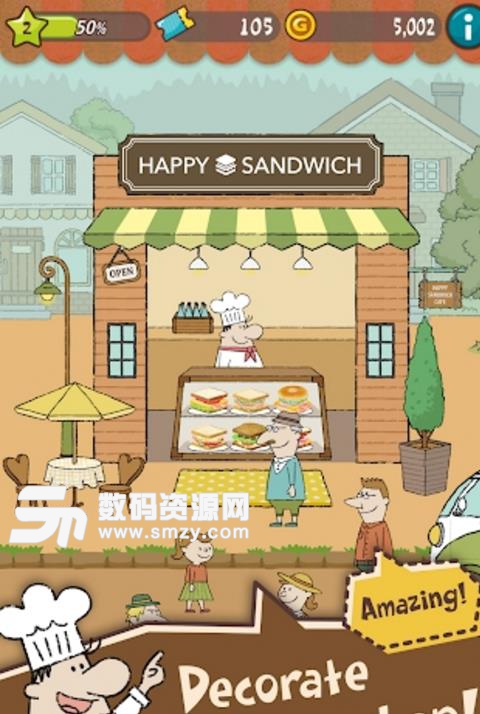 快乐三明治完整版(体验最炫酷的吃货风格) v1.1 安卓版