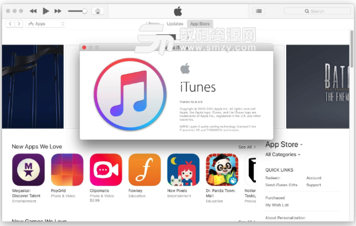 iTunes 12.6.3 又支持App Store了。
