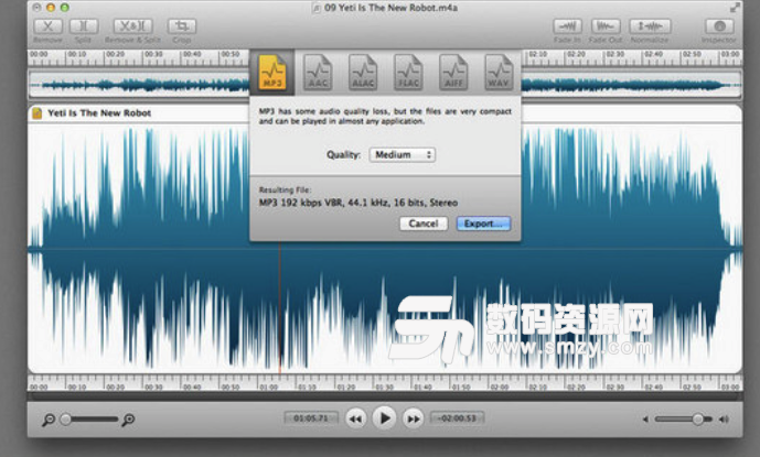 Mac 音频编辑必备Fission特色。