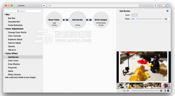 Mac Retrobatch批量水印添加以及图片编辑方法特点