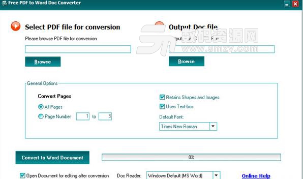 Free PDF to Word Doc Converter免费版