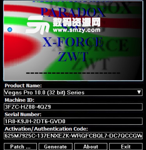 Sony Vegas Pro 10.0注册机