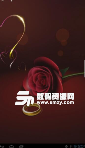 玫瑰花3D壁纸安卓官方版(以爱情为主题的3d壁纸) v1.2 手机版