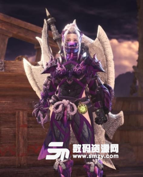 怪物猎人世界紫色惨爪龙A防具MOD 