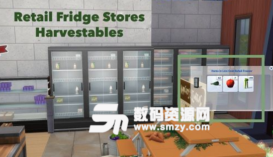 模拟人生4零售冰箱拥有可收获物品MOD