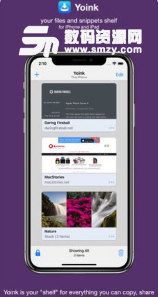 Yoink appfor ios (苹果文件暂存工具) v2.1 手机版