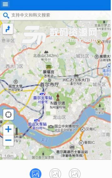 韩国中文地图APP(采用韩巢地图) v1.3