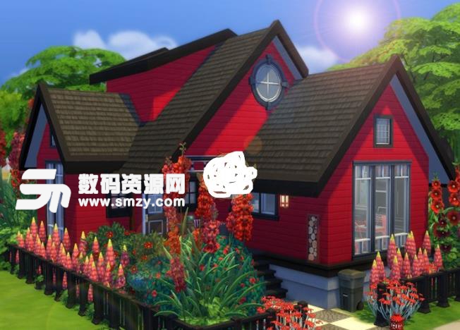 模拟人生4红色小型住宅MOD