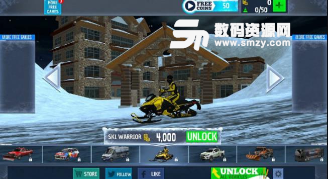 雪地车模拟驾驶游戏安卓版(模拟驾驶) v1.2.1 手机版