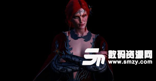 巫师3狂猎Triss DLC红色连衣裙MOD