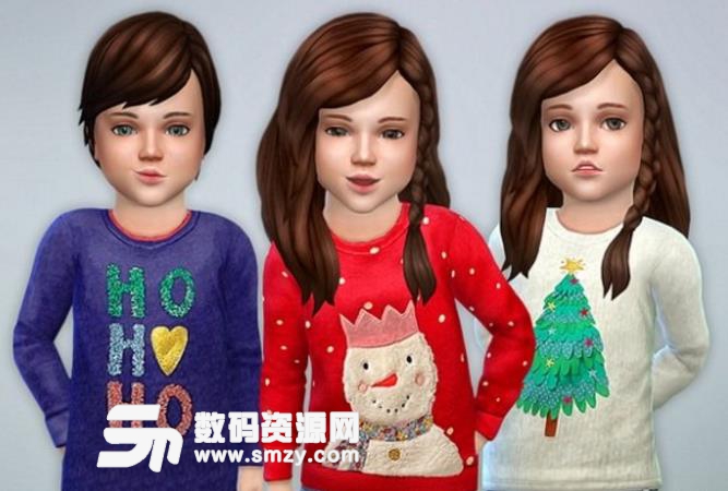 模拟人生4儿童圣诞毛衣MOD