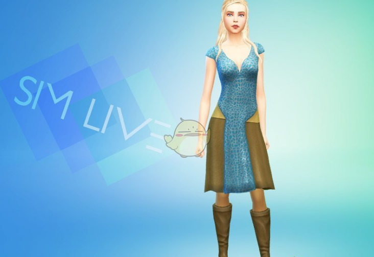模拟人生4权力的游戏龙母连衣裙MOD