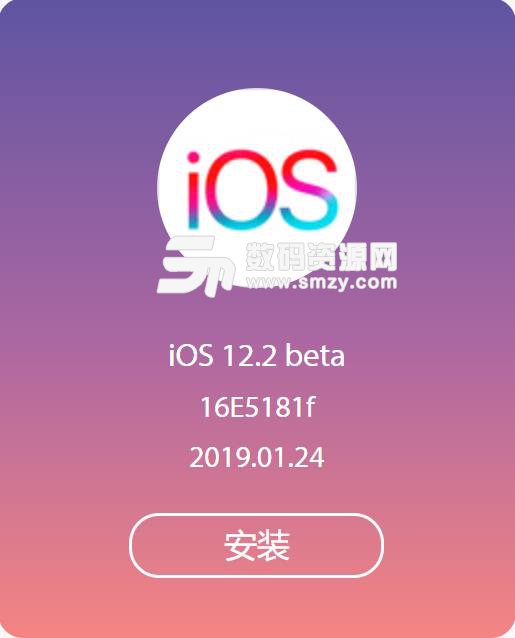 苹果ios12.2开发预览版固件升级包