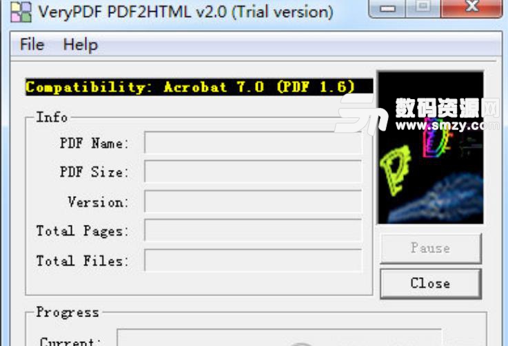 VeryPDF PDF2HTML试用版下载