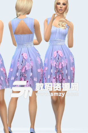 模拟人生4女性鲜花连衣裙MOD图片