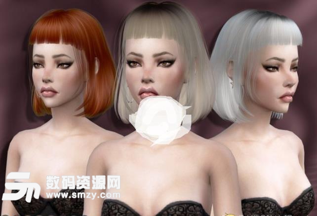 模拟人生4女性西瓜头短发MOD