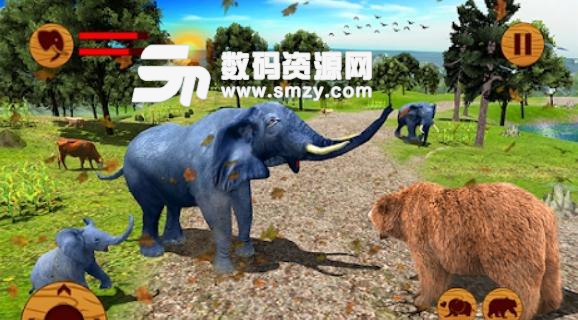 野生大象家庭模拟器手游安卓版(Wild Elephant Family simulator) v1.3 手机版