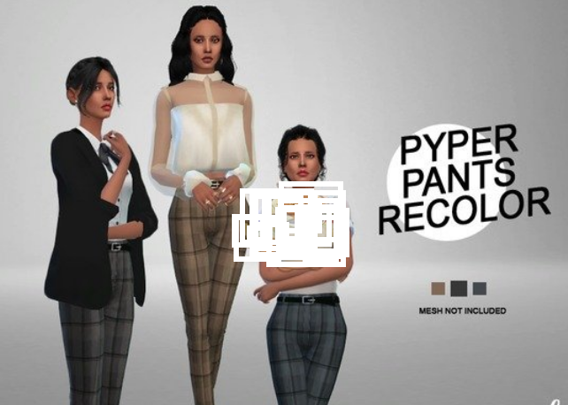 模拟人生4女性商务工装裤MOD