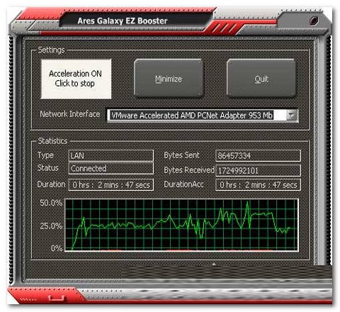 网络加速软件(Ares Galaxy EZ Booster)官方版