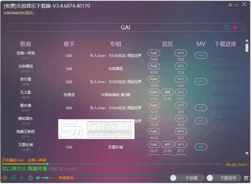 无损音乐器