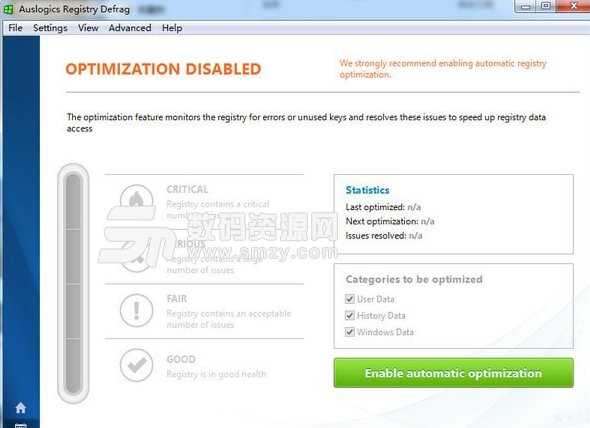 Auslogics Registry Defrag最新版