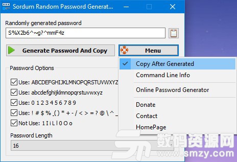 Sordum Random Password Generator下载