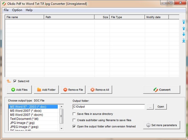 Okdo pdf to Word Txt Tif Jpg Converter免费版