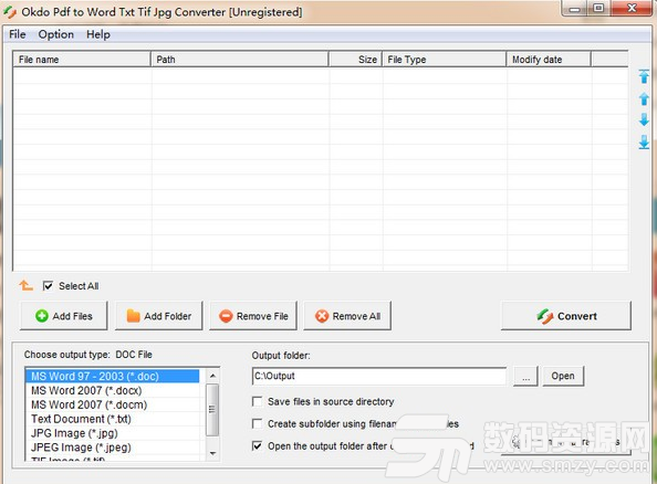 Okdo pdf to Word Txt Tif Jpg Converter最新版