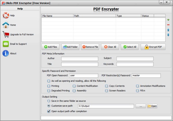 Okdo PDF Encrypter最新版
