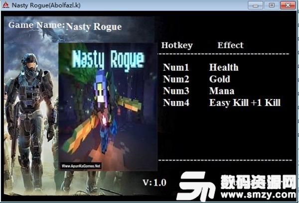 Nasty Rogue四项修改器官方版