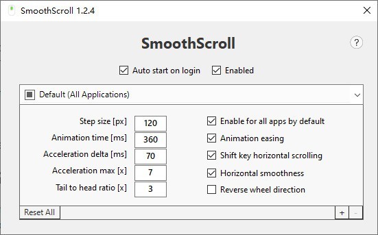 SmoothScroll(鼠标增强工具)官方版