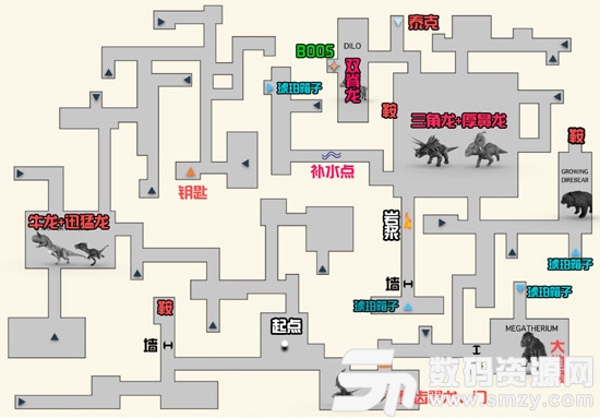 方舟生存进化地牢地图