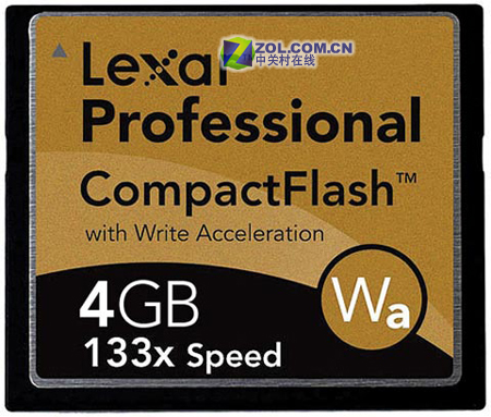 4GB 133倍速 莱克沙CF卡售4000多元