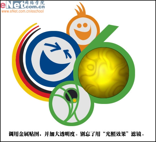 Photoshop打造2006德国世界杯LOGO