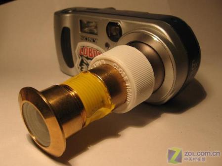 几十元猫眼镜头 改造超广角数码相机