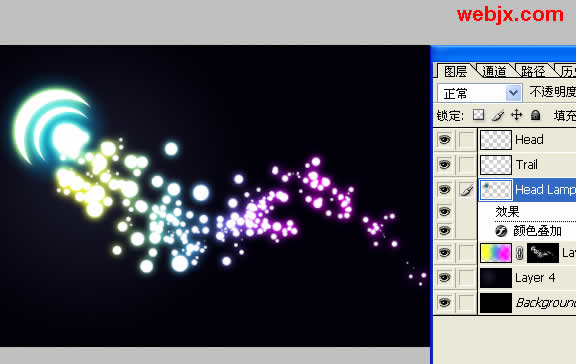 用Photoshop模拟超酷美丽的彩色粒子特效