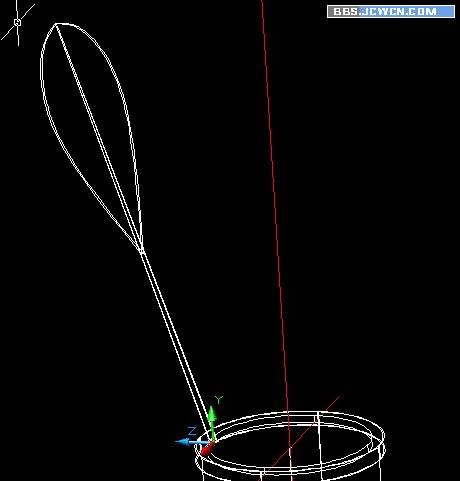 AutoCAD三维建模制作立体羽毛球_天极设计在线整理