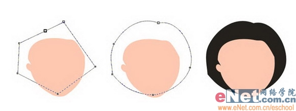 用Coreldraw打造可愛大眼MM頭像